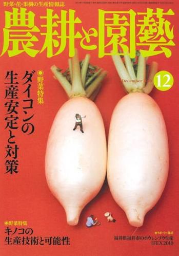 農耕と園芸 12月号 (発売日2010年11月22日) 表紙