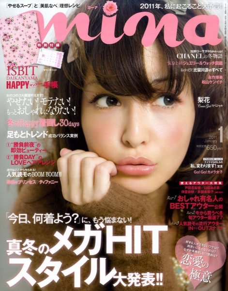 mina（ミーナ） 1月号 (発売日2010年11月20日) 表紙