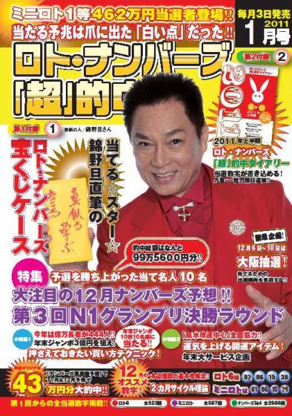 ロト・ナンバーズ超的中法 1月号 (発売日2010年12月03日) 表紙