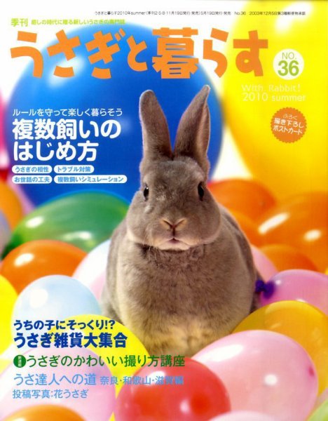 うさぎと暮らす 36号 (発売日2010年05月19日) 表紙
