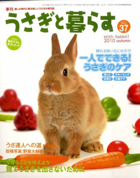 うさぎと暮らす 37号 (発売日2010年08月19日) 表紙