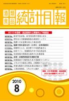 酒類食品統計月報 8月号 表紙