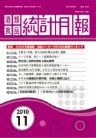 酒類食品統計月報 11月号 表紙