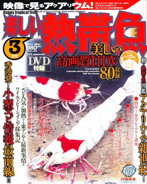 楽しい熱帯魚 3月号 (発売日2011年02月10日) 表紙