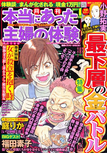 本当にあった主婦の体験 1月号 (発売日2010年12月10日) 表紙