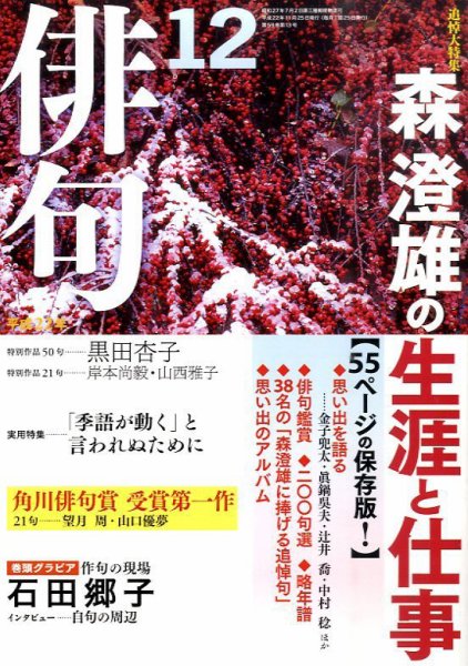 俳句 12月号 (発売日2010年11月25日) 表紙