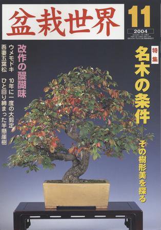 盆栽世界 2004年11月号 (発売日2003年10月06日) 表紙