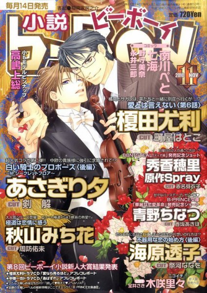 小説b-boy (ビーボーイ) 11月号 (発売日2010年10月14日) 表紙