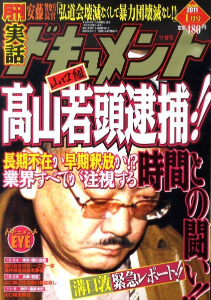 実話ドキュメント 1月号 (発売日2010年11月29日) 表紙