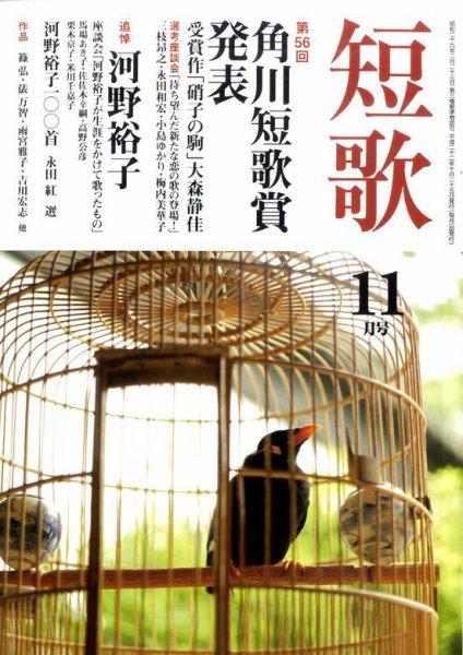 短歌 11月号 (発売日2010年10月25日) 表紙