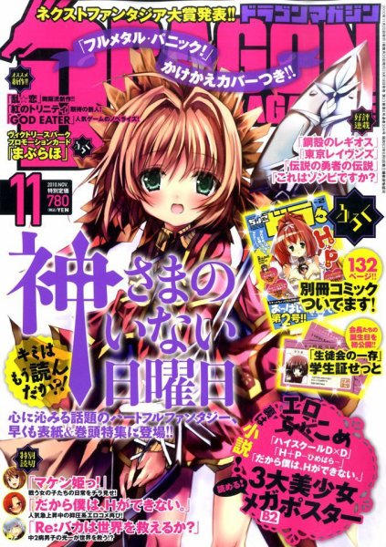 DRAGON MAGAZINE (ドラゴンマガジン) 11月号 (発売日2010年09月18日) 表紙