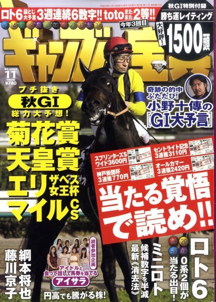 ギャンブル宝典 11月号 (発売日2010年10月19日) 表紙