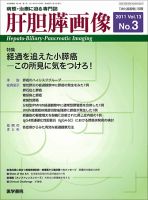 肝胆膵画像 Vol.13 No.3 (発売日2011年05月15日) 表紙