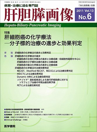 肝胆膵画像 Vol.13 No.6 (発売日2011年09月15日) 表紙