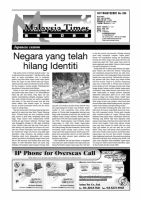 マレーシア・タイムズ(Malaysia Times)  No.206 (発売日2011年06月01日) 表紙