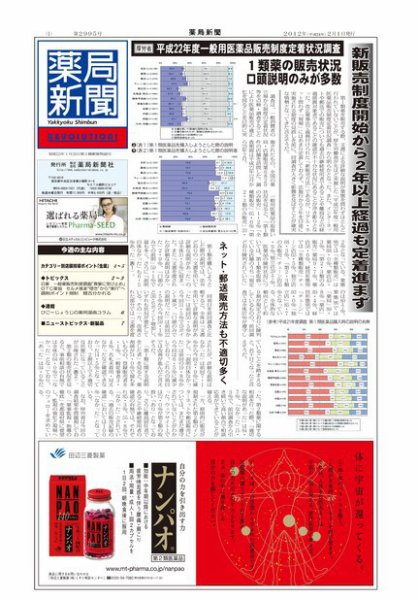 薬局新聞 2012年02月01日発売号 表紙