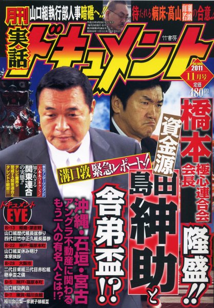 実話ドキュメント 11月号 (発売日2011年09月29日) 表紙
