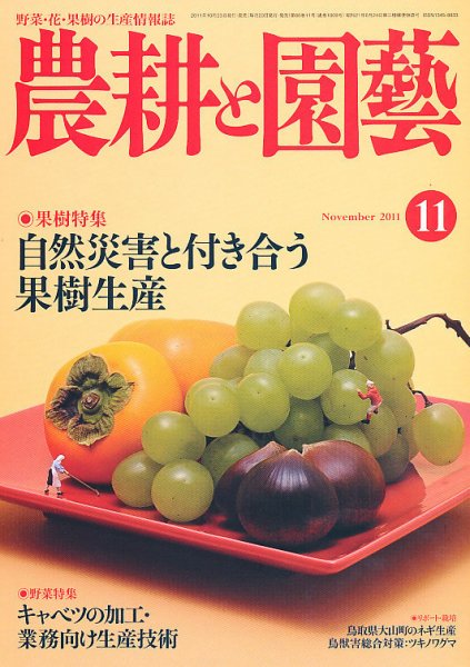 農耕と園芸 11月号 (発売日2011年10月22日) 表紙