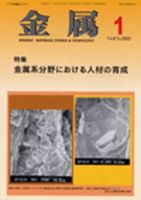 金属 1月号 表紙