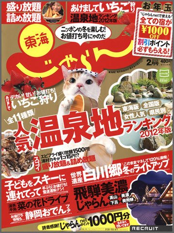 東海じゃらん 2月号 (発売日2011年12月29日) 表紙