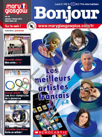 ボンジュール　Bonjour（Lower-Intermediate） 2012年01月15日発売号 表紙