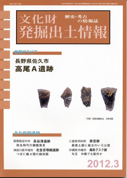 文化財発掘出土情報 3月号 (発売日2012年03月01日) 表紙