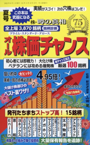 オール株価チャンス 7月号 (発売日2012年06月01日) 表紙