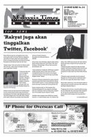 マレーシア・タイムズ(Malaysia Times)  2012年04月01日発売号 表紙