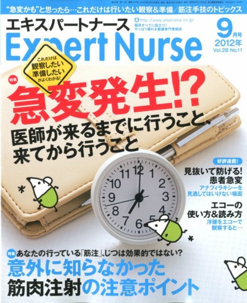 エキスパートナース 2012年9月号 (発売日2012年08月20日) 表紙