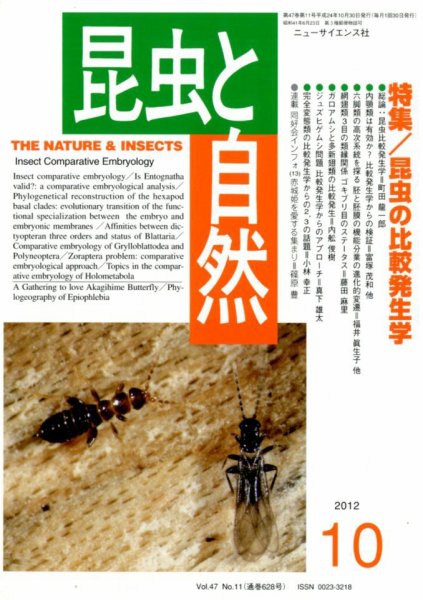 昆虫と自然 10月号 (発売日2012年09月20日) 表紙