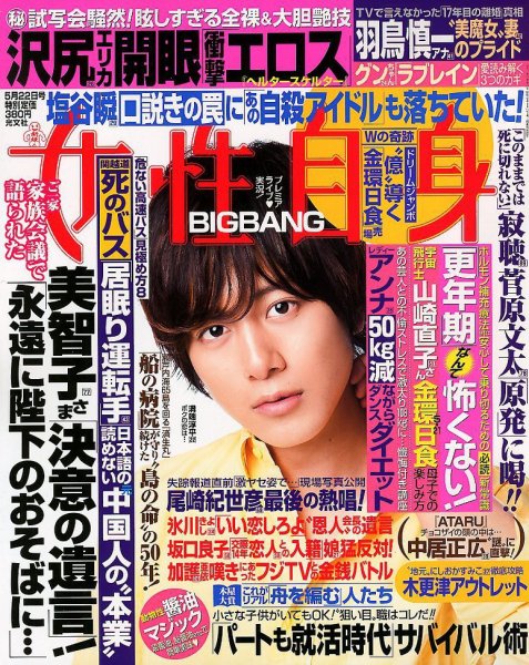 週刊女性自身 5/22号 (発売日2012年05月08日) 表紙