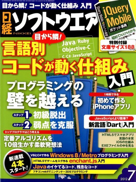 日経ソフトウエア 7月号 (発売日2012年05月24日) 表紙
