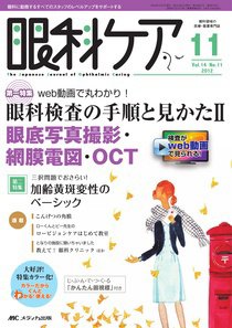 眼科ケア 11月号 (発売日2012年10月24日) 表紙
