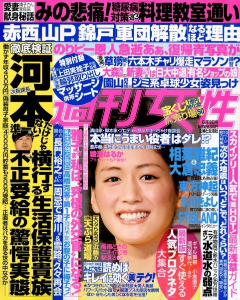 週刊女性 6/12号 (発売日2012年05月29日) 表紙