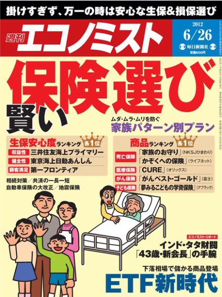 週刊エコノミスト 2012年6月26日 (発売日2012年06月18日) 表紙