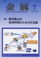 金属 7月号 表紙