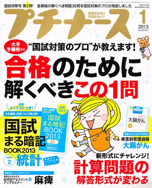 プチナース 2013年1月号 (発売日2012年12月10日) 表紙