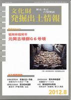 文化財発掘出土情報 8月号 表紙