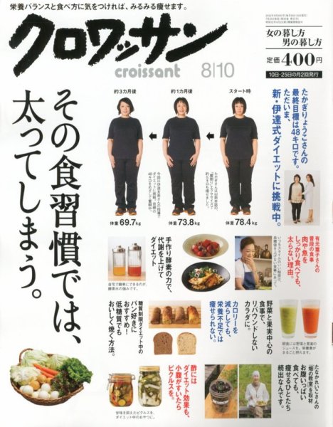 クロワッサン No.834 (発売日2012年07月25日) 表紙