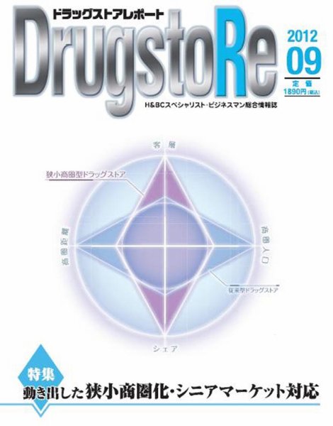 ドラッグストアレポート 2012.９月号 (発売日2012年08月25日) 表紙