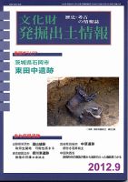 文化財発掘出土情報 9月号 表紙
