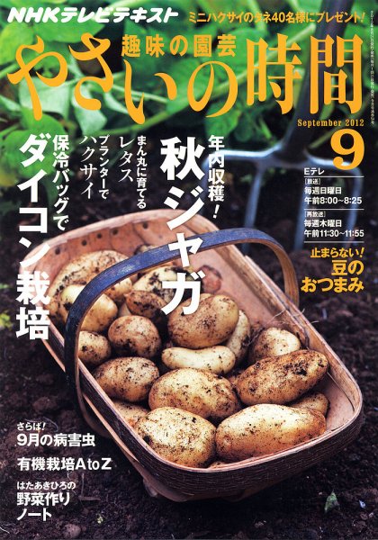 NHK 趣味の園芸 やさいの時間 9月号 (発売日2012年08月21日) 表紙