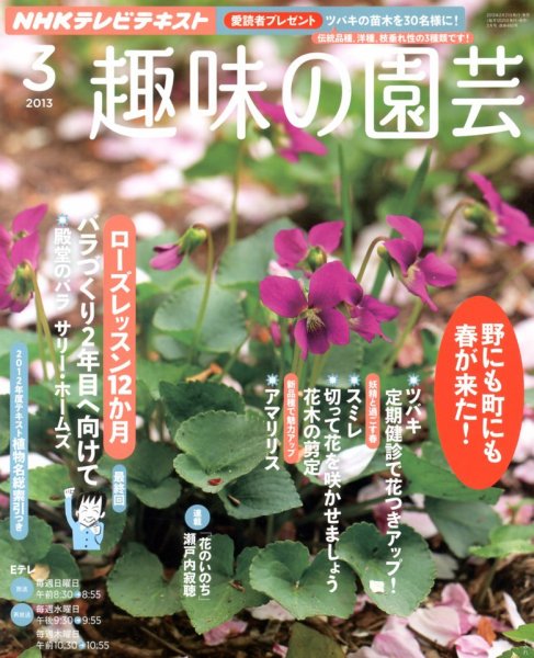 NHK 趣味の園芸 3月号 (発売日2013年02月21日) 表紙