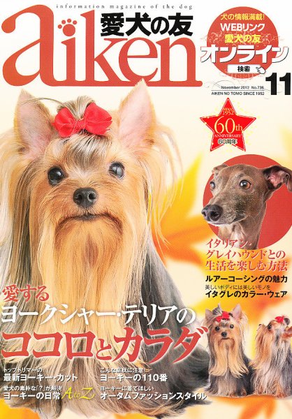 愛犬の友 11月号 (発売日2012年10月25日) 表紙