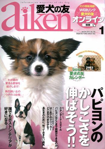 愛犬の友 1月号 (発売日2012年12月25日) 表紙