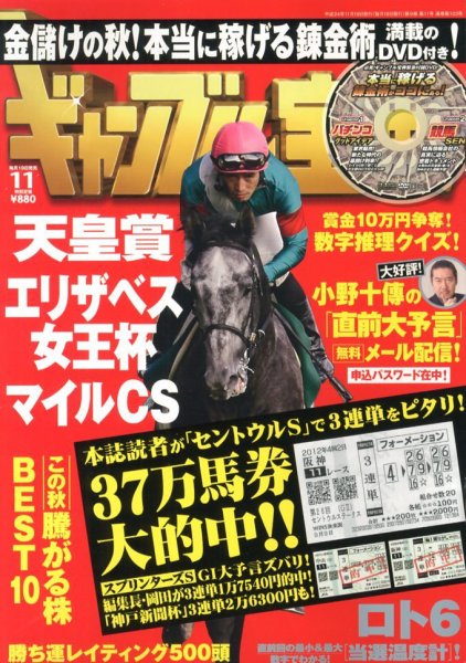 ギャンブル宝典 11月号 (発売日2012年10月19日) 表紙