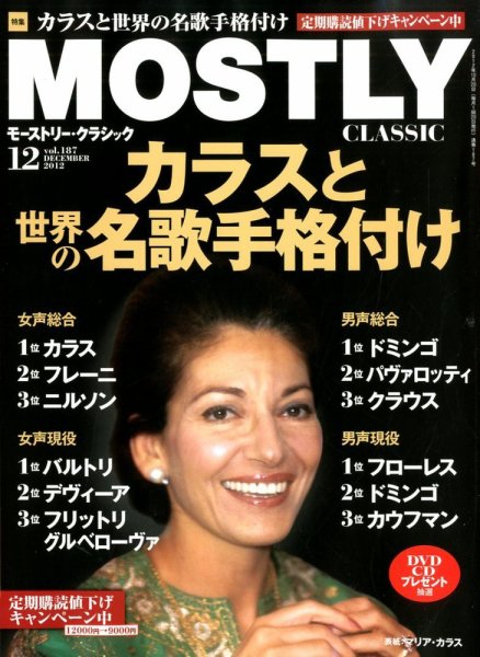 MOSTLY CLASSIC(モーストリー・クラシック） 187号 (発売日2012年10月20日) 表紙