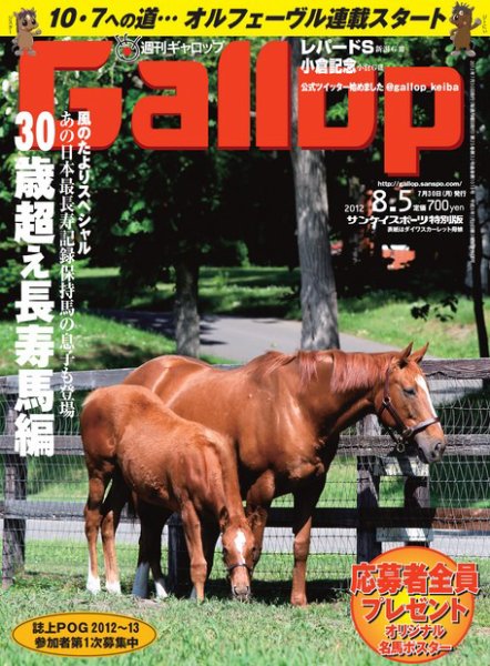 週刊Gallop（ギャロップ） 2012年8月5日号 (発売日2012年07月31日) 表紙