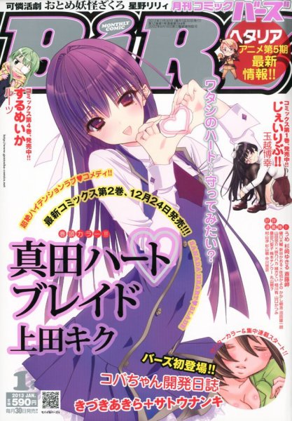 コミック BIRZ (バーズ)  1月号 (発売日2012年11月30日) 表紙