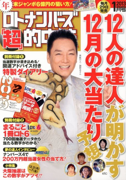 ロト・ナンバーズ超的中法 1月号 (発売日2012年11月29日) 表紙